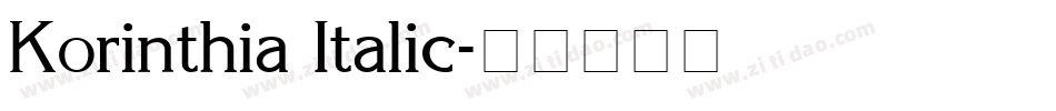 Korinthia Italic字体转换